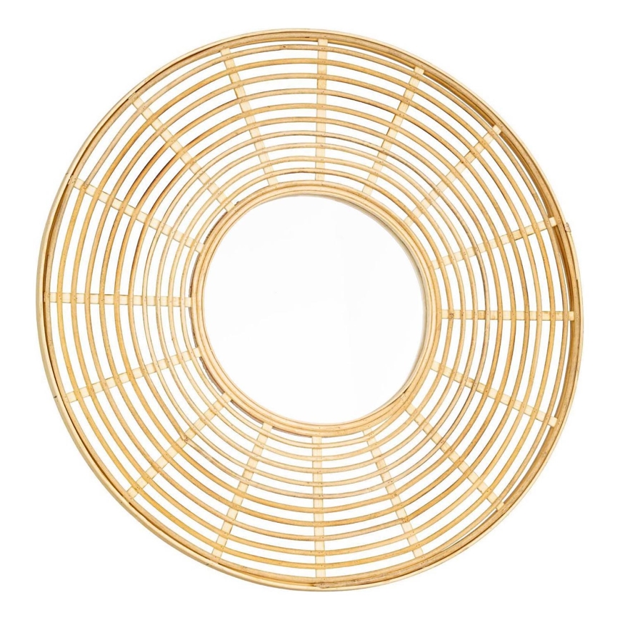 Eglo - Espejo de pared diá. 55 cm bambú