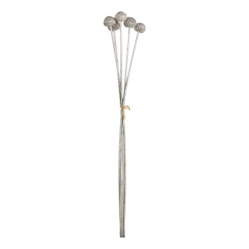 Eglo - Flor artificial 58,5 cm plata