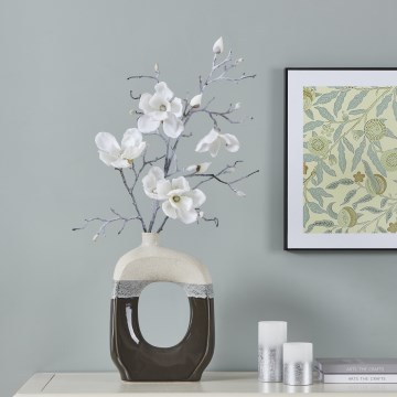 Eglo - Flor artificial 83,5 cm blanco