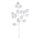 Eglo - Flor artificial 87,5 cm plata