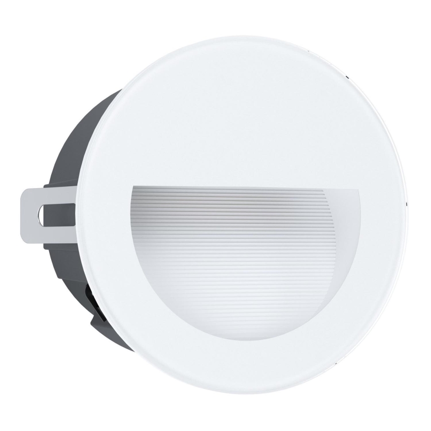 Eglo - Foco empotrable exterior LED LED/2,5W/230V IP65 blanco