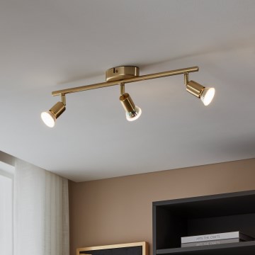 Eglo - Foco LED 3xGU10/2,8W/230V 3000K dorado