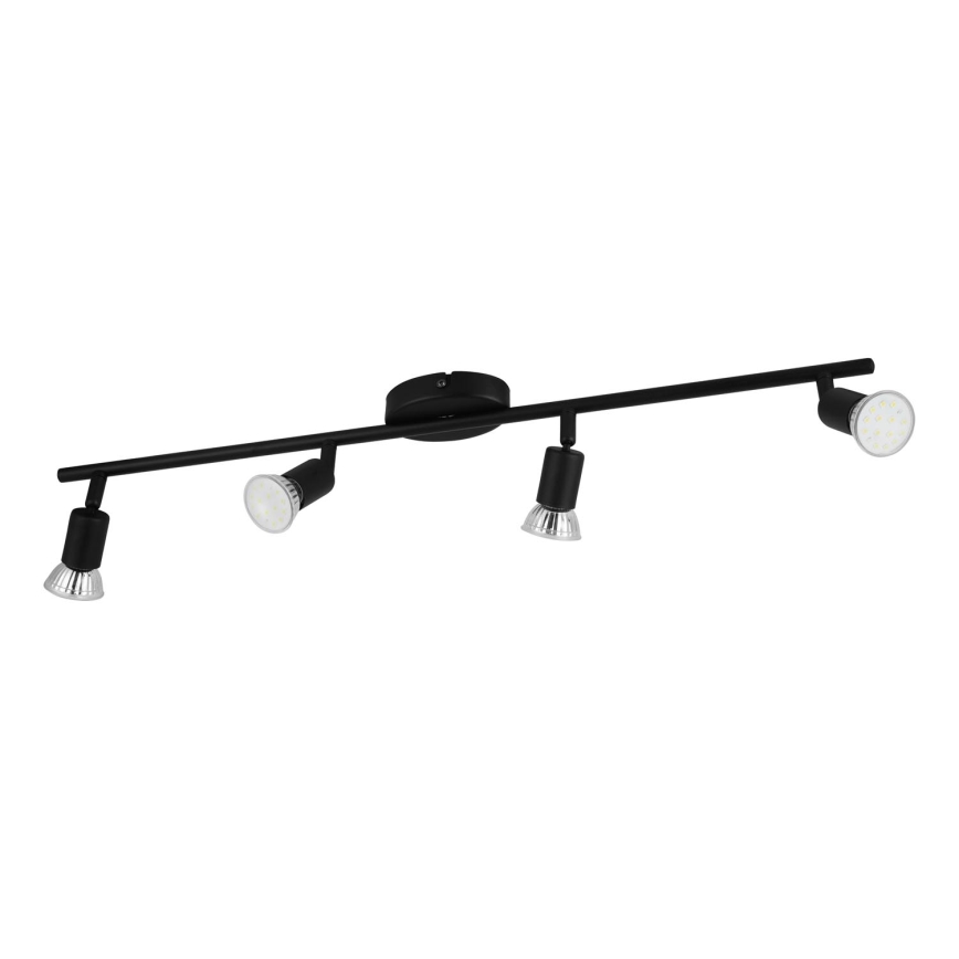 Eglo - Foco LED 4xGU10/2,8W/230V 3000K negro