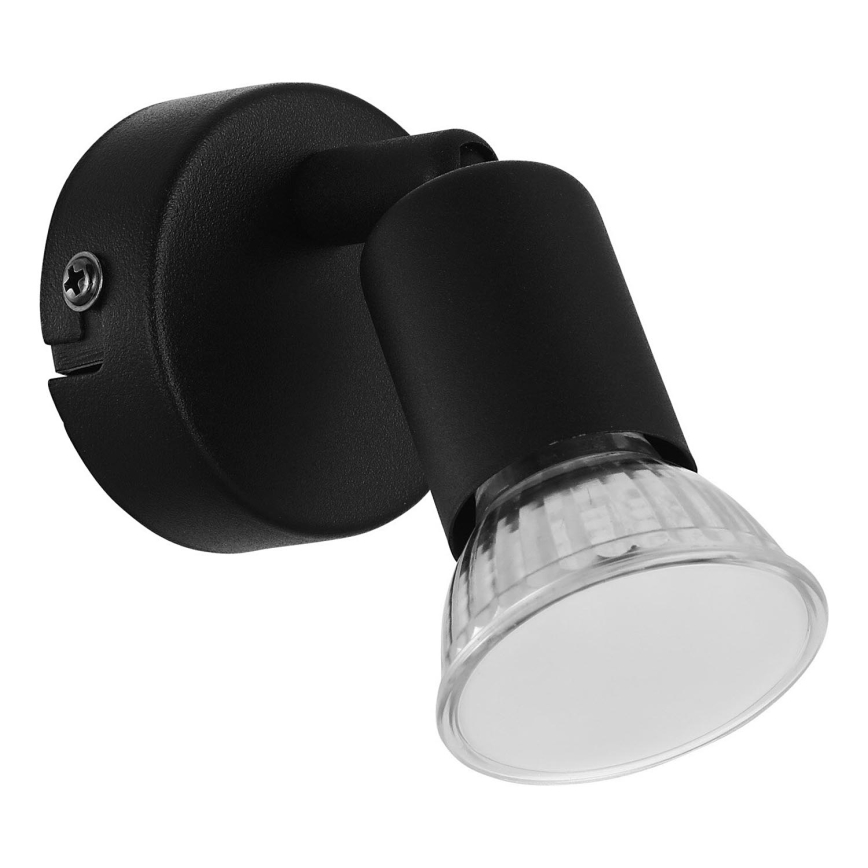 Eglo - Foco LED de pared 1xGU10/2,8W/230V 3000K negro
