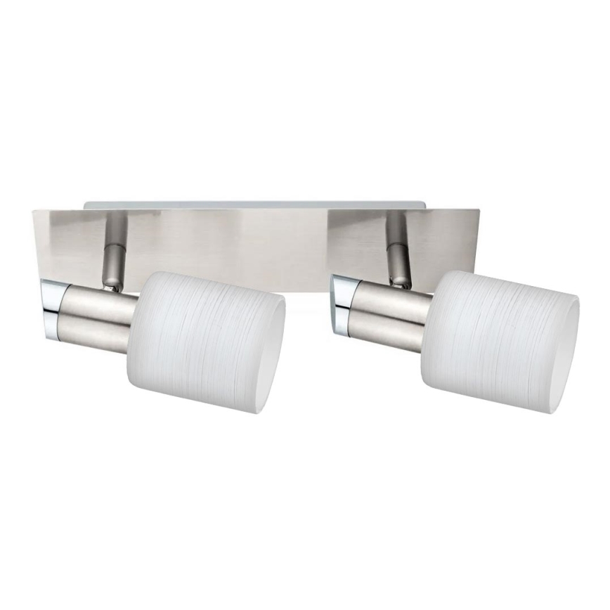 Eglo - Foco LED MY CHOICE 2xE14/4W/230V cromo mate/blanco
