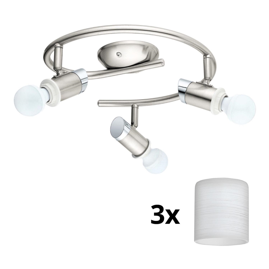 Eglo - Foco LED MY CHOICE 3xE14/4W/230V  cromo mate/blanco