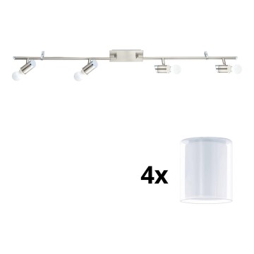 Eglo - Foco LED MY CHOICE 4xE14/4W/230V cromo mate/blanco