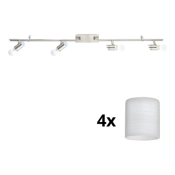 Eglo - Foco LED MY CHOICE 4xE14/4W/230V  cromo mate/blanco