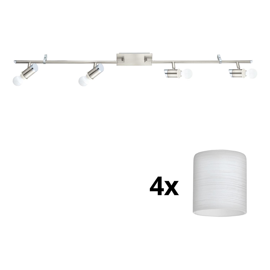 Eglo - Foco LED MY CHOICE 4xE14/4W/230V  cromo mate/blanco