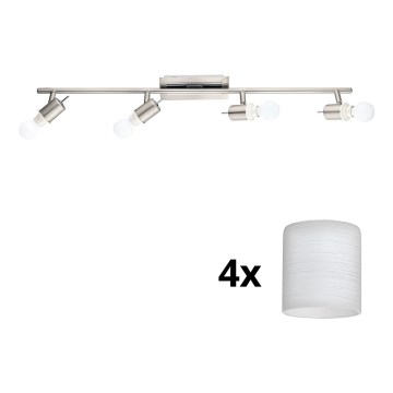 Eglo - Foco LED MY CHOICE 4xE14/4W/230V cromo mate/blanco