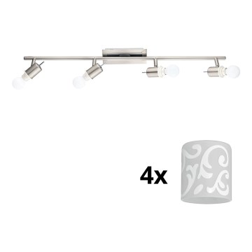 Eglo - Foco LED MY CHOICE 4xE14/4W/230V cromo mate/blanco