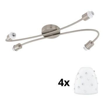 Eglo - Foco LED MY CHOICE 4xE14/4W/230V cromo mate/blanco