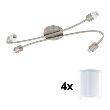 Eglo - Foco LED MY CHOICE 4xE14/4W/230V cromo mate/blanco