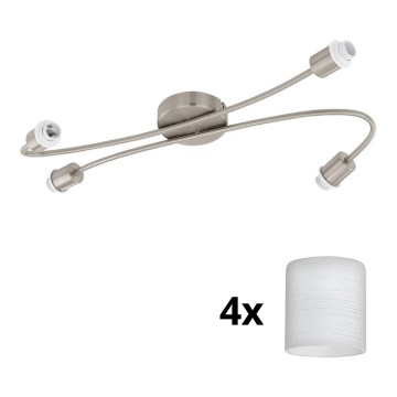 Eglo - Foco LED MY CHOICE 4xE14/4W/230V cromo mate/blanco