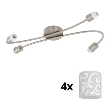 Eglo - Foco LED MY CHOICE 4xE14/4W/230V cromo mate/blanco