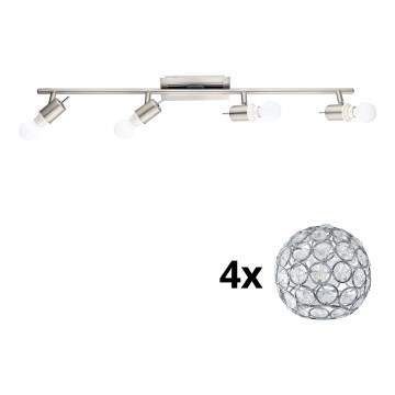 Eglo - Foco LED MY CHOICE 4xE14/4W/230V cromo mate