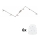 Eglo - Foco LED MY CHOICE 6xE14/4W/230V cromo mate/blanco