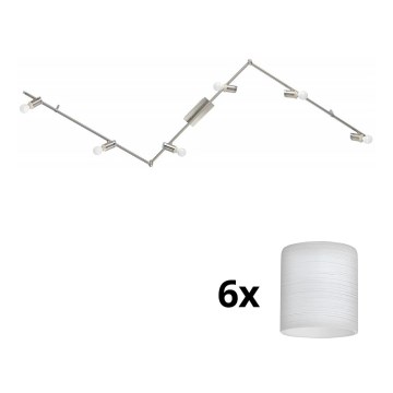 Eglo - Foco LED MY CHOICE 6xE14/4W/230V cromo mate/blanco