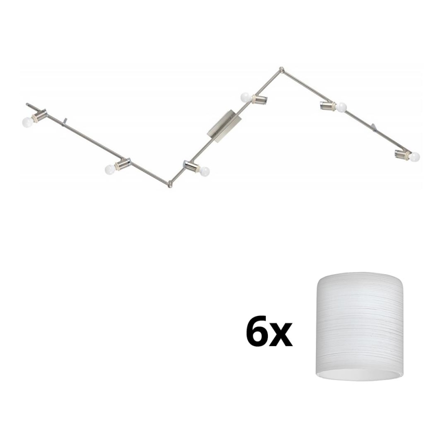 Eglo - Foco LED MY CHOICE 6xE14/4W/230V cromo mate/blanco