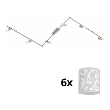 Eglo - Foco LED MY CHOICE 6xE14/4W/230V cromo mate/blanco