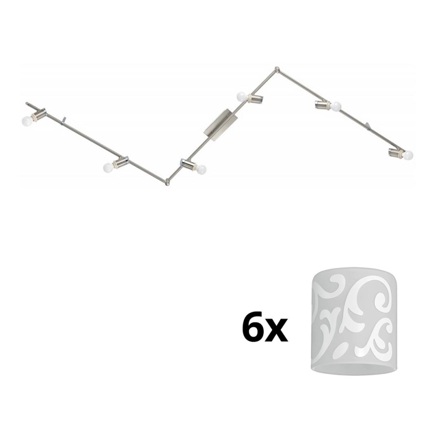 Eglo - Foco LED MY CHOICE 6xE14/4W/230V cromo mate/blanco