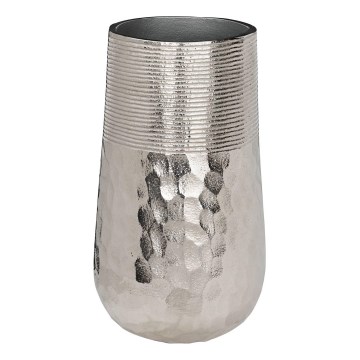 Eglo - Jarrón de metal 28x16 cm plata