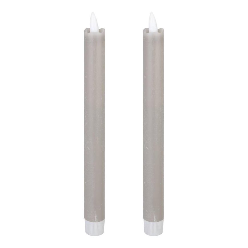 Eglo - JUEGO 2x Vela LED LED/1xAAA 24,5 cm gris