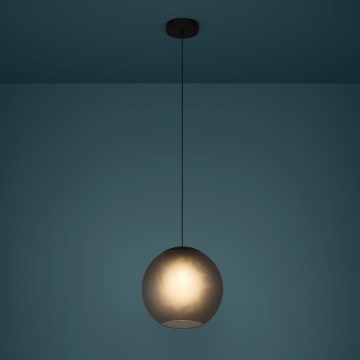 Eglo - Lámpara colgante 1xE27/40W/230V ahumado