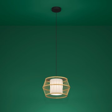 Eglo - Lámpara colgante 1xE27/40W/230V bambú