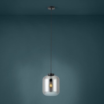 Eglo - Lámpara colgante 1xE27/40W/230V diá. 25 cm ahumado