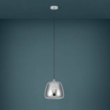 Eglo - Lámpara colgante 1xE27/40W/230V diá. 26 cm ahumado