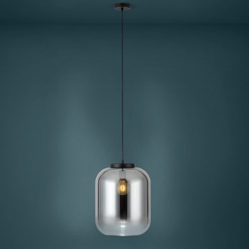 Eglo - Lámpara colgante 1xE27/40W/230V diá. 35 cm ahumado