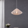 Eglo - Lámpara colgante 1xE27/40W/230V diá. 42,5 cm blanco