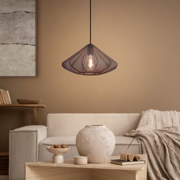 Eglo - Lámpara colgante 1xE27/40W/230V diá. 42,5 cm negro