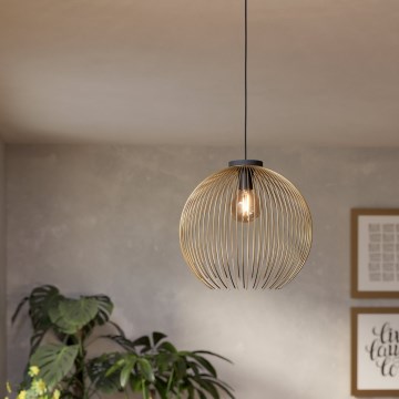 Eglo - Lámpara colgante 1xE27/40W/230V dorado