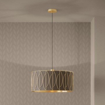 Eglo - Lámpara colgante 1xE27/40W/230V dorado/marrón