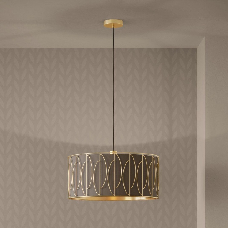 Eglo - Lámpara colgante 1xE27/40W/230V dorado/marrón