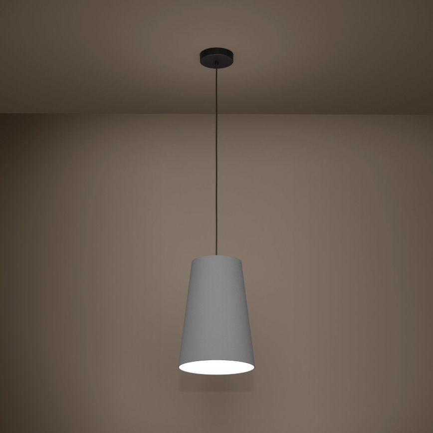 Eglo - Lámpara colgante 1xE27/40W/230V gris