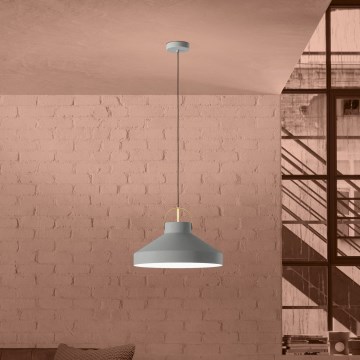 Eglo - Lámpara colgante 1xE27/40W/230V gris