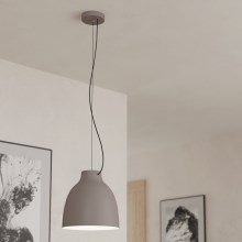 Eglo - Lámpara colgante 1xE27/40W/230V gris