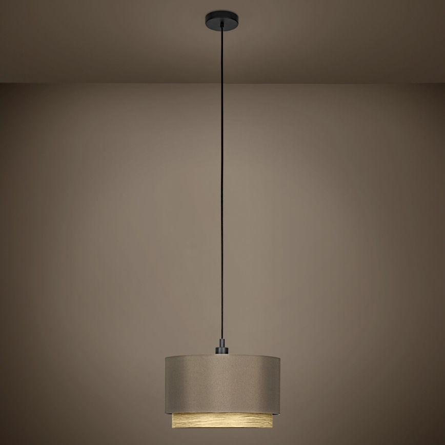 Eglo - Lámpara colgante 1xE27/40W/230V marrón