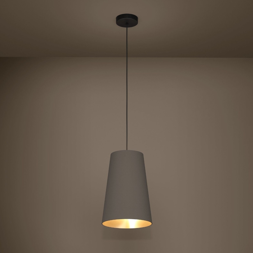 Eglo - Lámpara colgante 1xE27/40W/230V marrón