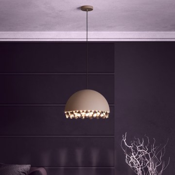 Eglo - Lámpara colgante 1xE27/40W/230V marrón