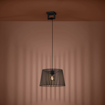 Eglo - Lámpara colgante 1xE27/40W/230V negro