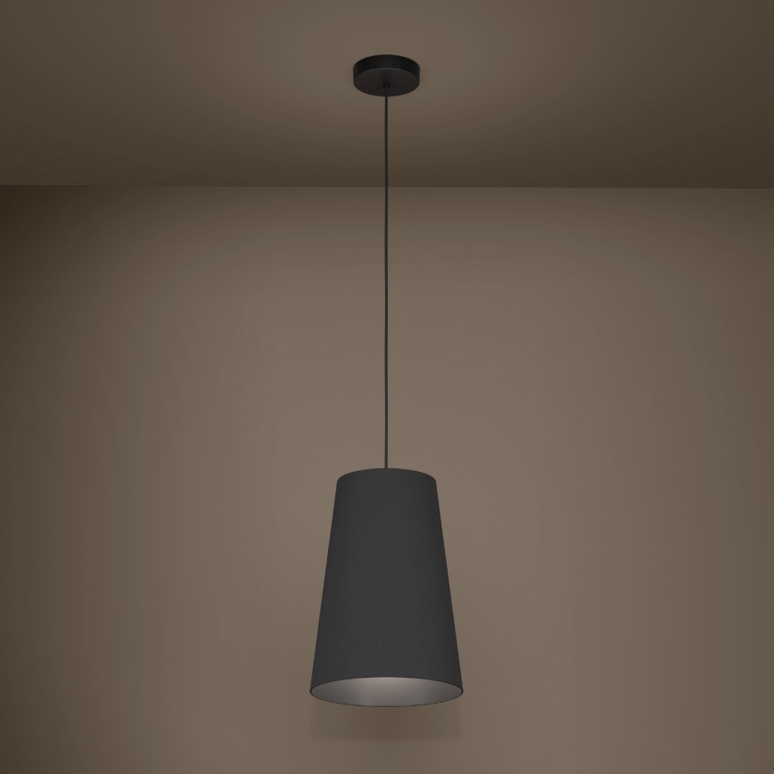 Eglo - Lámpara colgante 1xE27/40W/230V negro