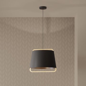 Eglo - Lámpara colgante 1xE27/40W/230V negro