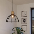 Eglo - Lámpara colgante 1xE27/40W/230V negro