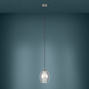 Eglo - Lámpara colgante 1xE27/60W/230V ahumado