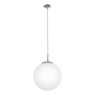 EGLO - Lámpara colgante 1xE27/60W/230V diá. 30 cm blanco