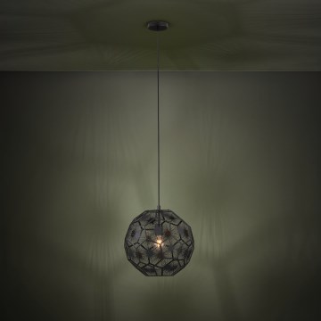 Eglo - Lámpara colgante 1xE27/60W/230V diá. 41 cm negro